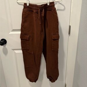 Brown Cargo Jogger Pants
